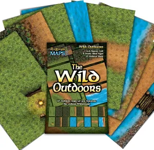 in uncle unwary simplicity 8 Double-Sided Pages, 1" Square Grid, Modular & Versatile Design for Tabletop Gaming - for Dungeons & Dragons, Pathfinder Arcknight The Wild Outdoors Roleplaying Battlemaps; 16 Modular RPG Maps 