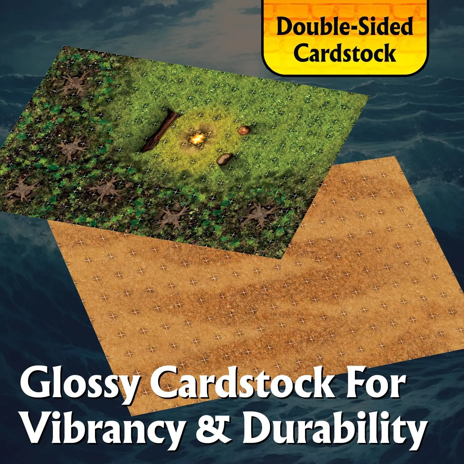 in uncle unwary simplicity 8 Double-Sided Pages, 1" Square Grid, Modular & Versatile Design for Tabletop Gaming - for Dungeons & Dragons, Pathfinder Arcknight The Wild Outdoors Roleplaying Battlemaps; 16 Modular RPG Maps 