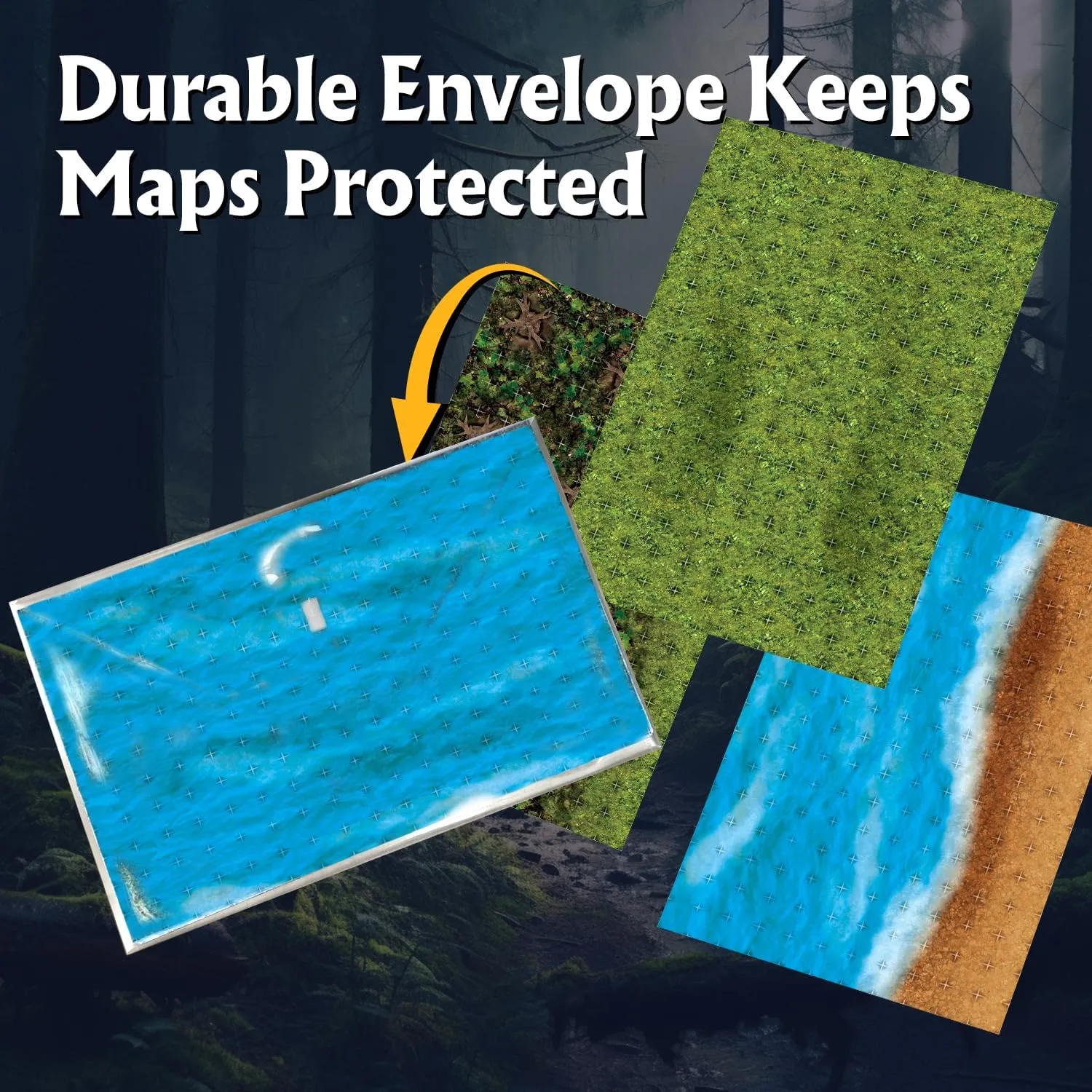 in uncle unwary simplicity 8 Double-Sided Pages, 1" Square Grid, Modular & Versatile Design for Tabletop Gaming - for Dungeons & Dragons, Pathfinder Arcknight The Wild Outdoors Roleplaying Battlemaps; 16 Modular RPG Maps 