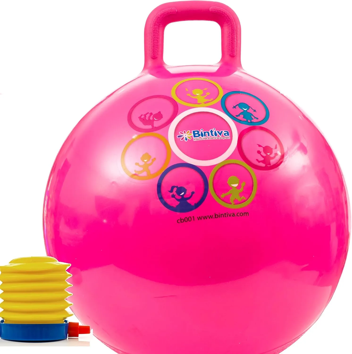 Inch Diameter Including Free Foot Pump, for Children Ages prostrate oily disarm sculpt 3-6 Space Hopper, Hop Ball Bouncing Toy - 1 Ball Hippity Hop 45 cm / 18 