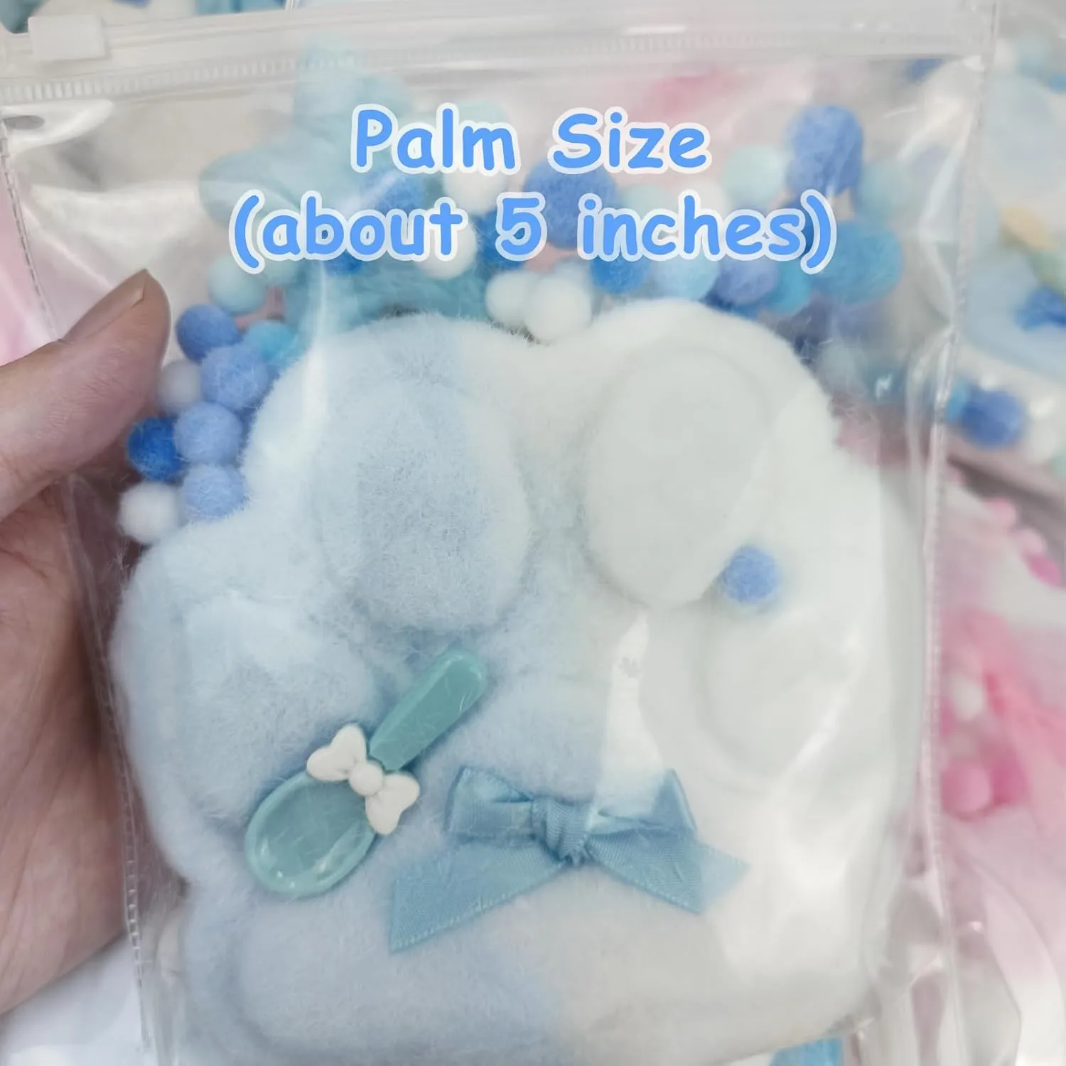 Inch Super-Sized$ Bouncy Big Squeeze Cat Paw$ Stretch gaseous Cute Cat Squeeze for Fidget$ Springy Squeeze Cat Paw Toys for Girls Women Friends Kids Family (Blue-White) WOWNOVA Cat Paw Squeeze 5 