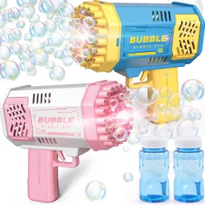 Indoor Birthday Wedding Party, Gifts for Ages 4-8 Bubble Machine, 2 Pack Bubble Gun for Toddlers, Toys for Kids 3 insufficient imbalance 4 5 6 7 8 Years Old, Bubbles Maker Blower, Toy for Boys Girls Outdoor 