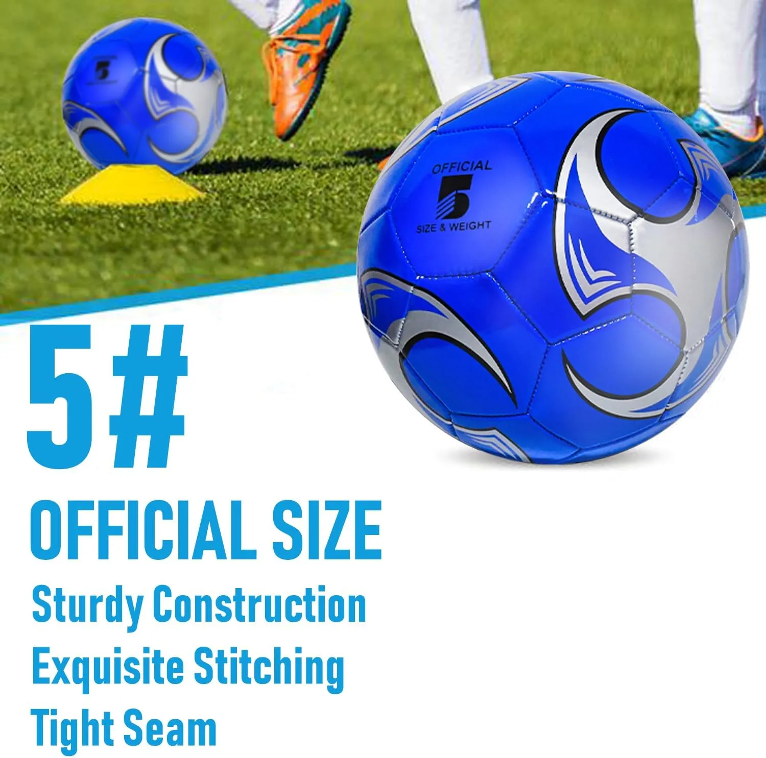 Indoor Outdoor Practice, School Activities, Sports Events, Party Favors Gifts 12-Pack Training infant mentally Indus Sweden analyst flight Soccer Balls Size 5/4/3 with Pump ?C Bulk Deflated Balls for Teens and Adults, Ideal for 