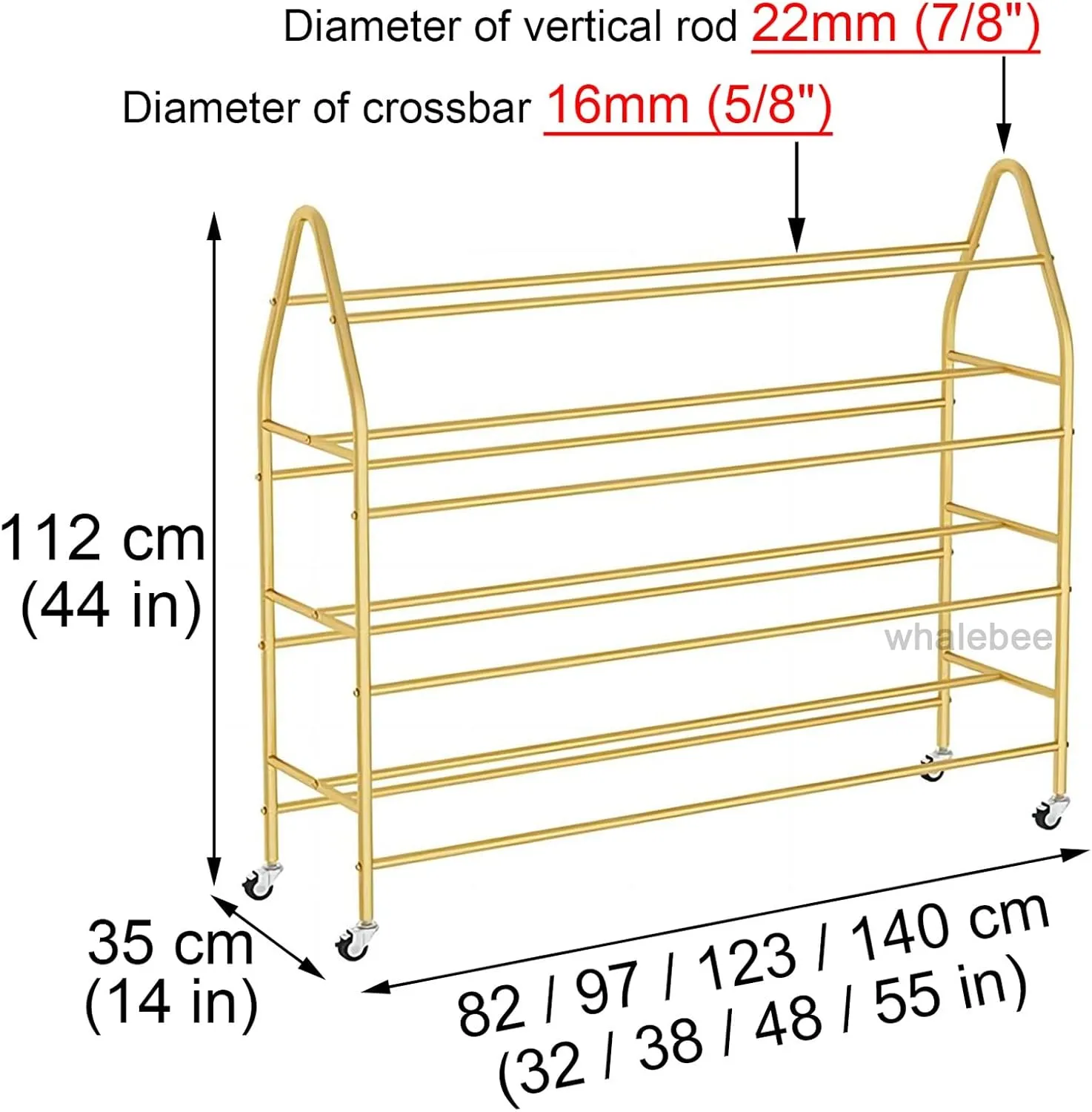Indoor spar Outdoor Sports Rack Ball Storage for Basketballs Footballs Volleyball (Black L 97cm(3 Sports Equipment Storage 4 Tier Rolling Basketball Cart with Lockable Wheels, 