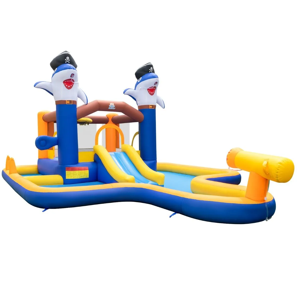 Inflatable Bounce House with Splash Pool for Kids without Blower & Balls