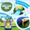 Inflatable Bounce House with Splash Pool for Kids without Blower & Balls