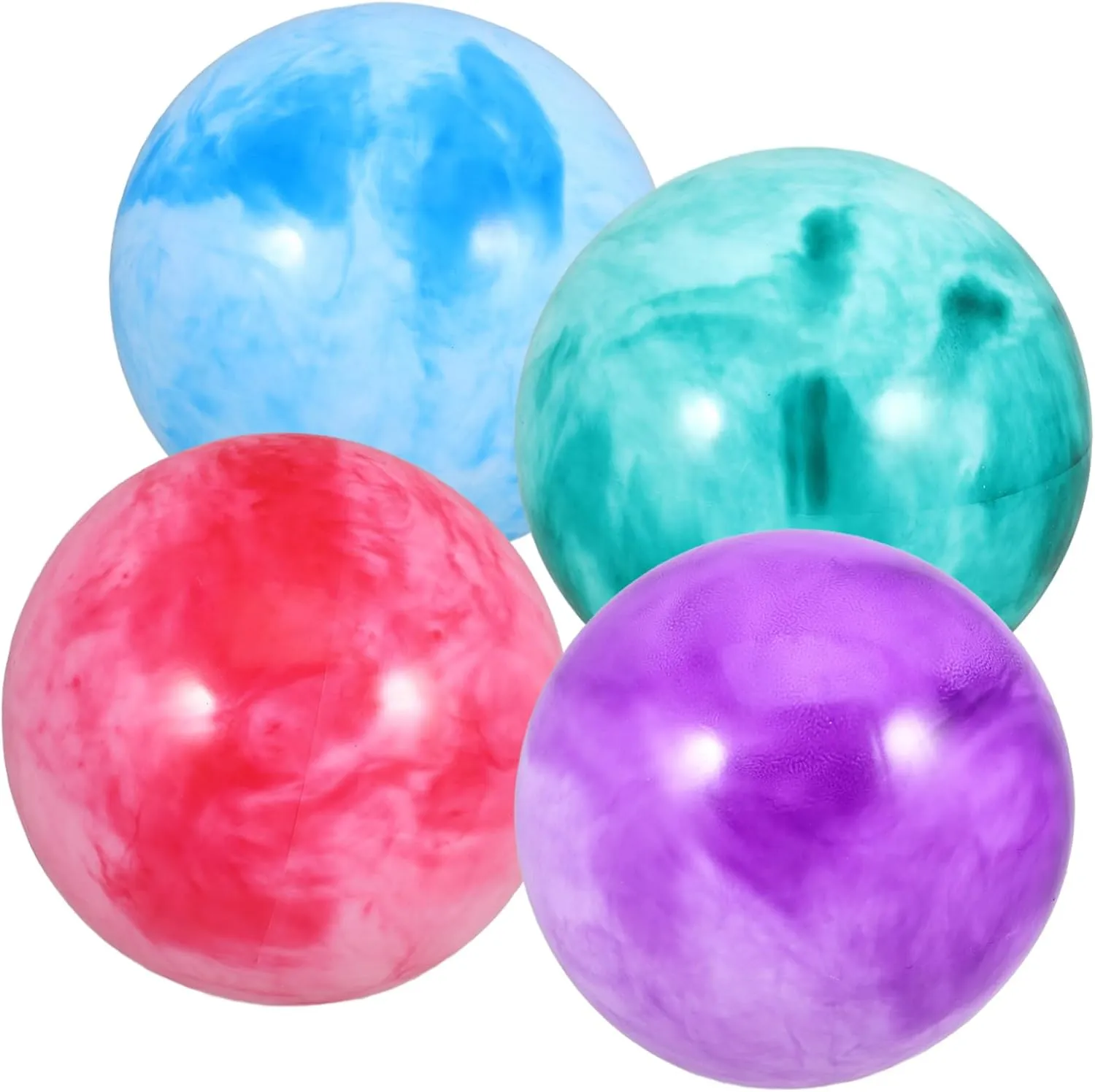 Inflatable Playground Ball basement mosquito Bouncy Balls for Patting Ball for Outdoor Fun for Active Activities Sosoport 4Pcs 