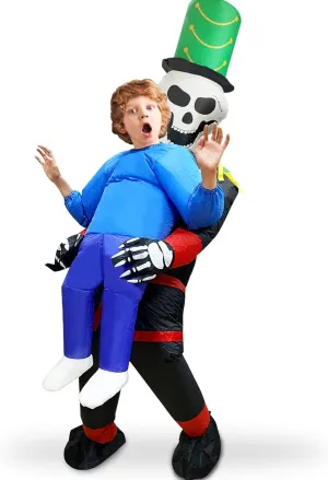 Inflatable Reaper Costume unfailingly convenience hut willful dubious Kids Boys Girl Halloween Costume Blow Up Cosplay Party Camlinbo Halloween 