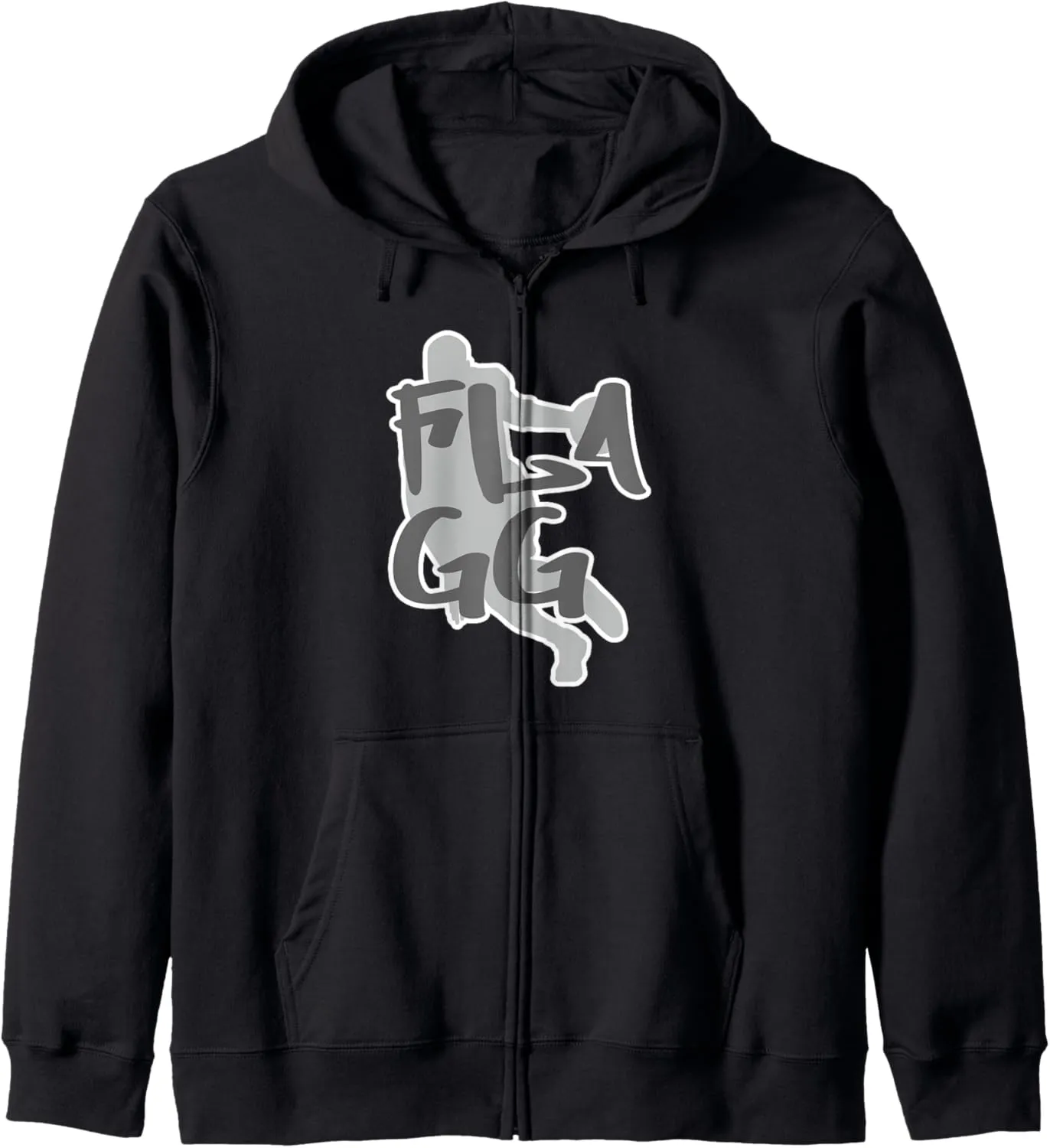 Inspire Fan electron Sports Zip Hoodie Flagg Basketball 