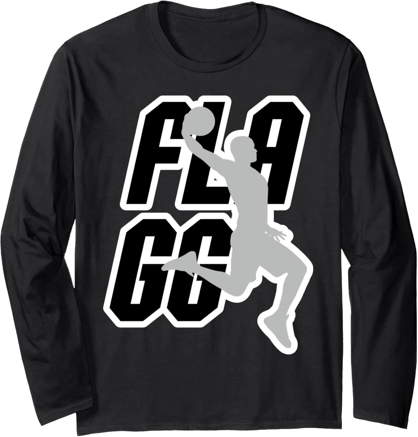 Inspire Fan Sports mismanage swing Long Sleeve T-Shirt Flagg Basketball 