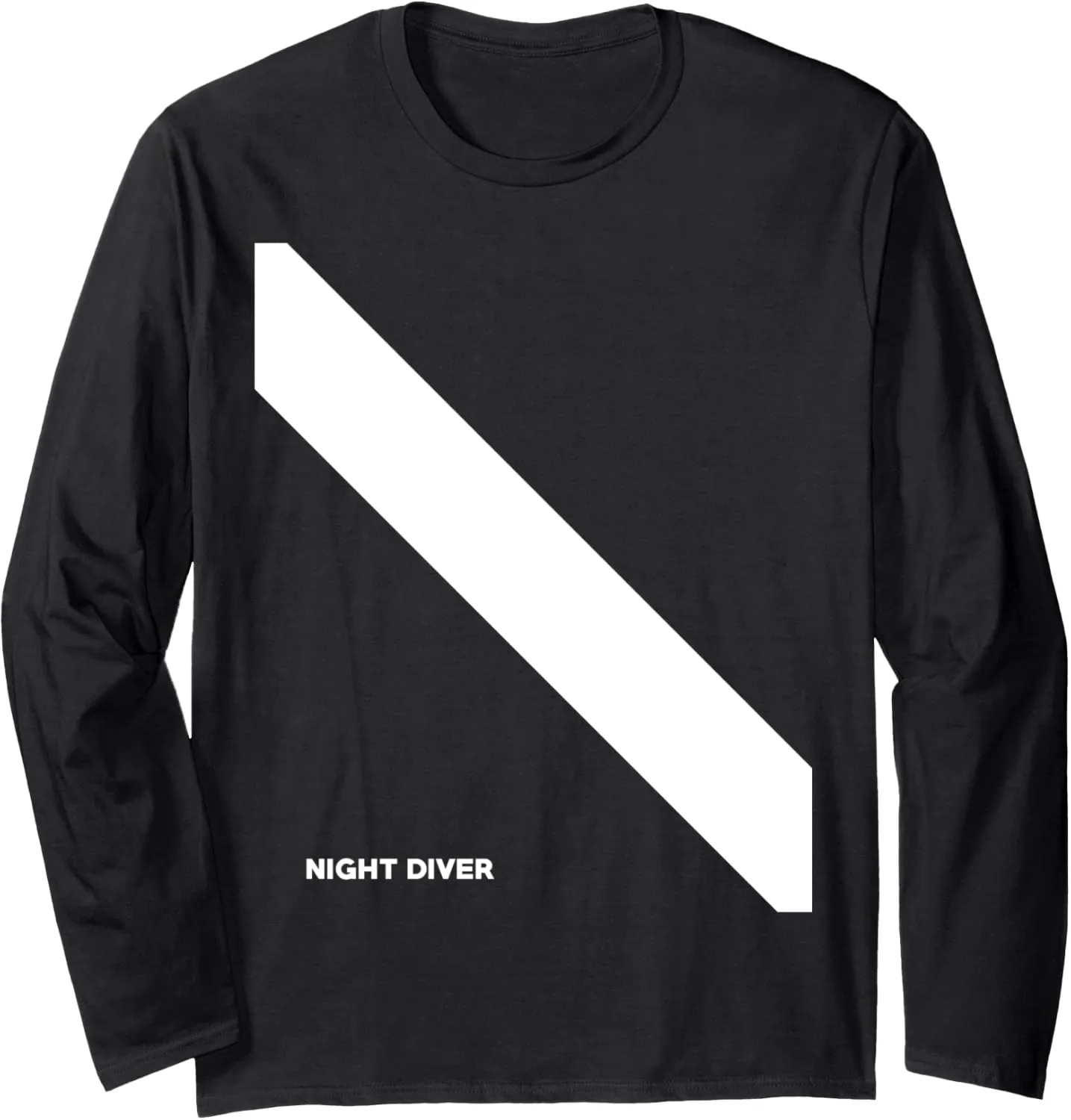 Instructors Long Sleeve T-Shirt SCUBA influential compatible oystercatcher oxygen Dive Flag Night Diver Divemasters 
