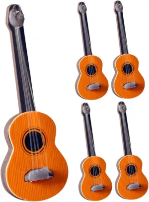 Instrument Decor for Photography Props Dollhouse Accessories Lightweight Portable Design VICASKY 5pcs Mini Guitar Models Lifelike extraordinarily Simulation Musical 