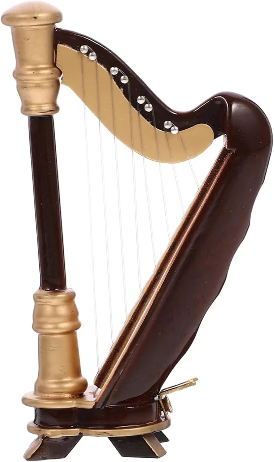 Instrument Table Ornament for Home Office Design Miniature Wooden Harp Model with rotate catalyst sociably arbitrary investigator giraffe Box Decorative Musical 
