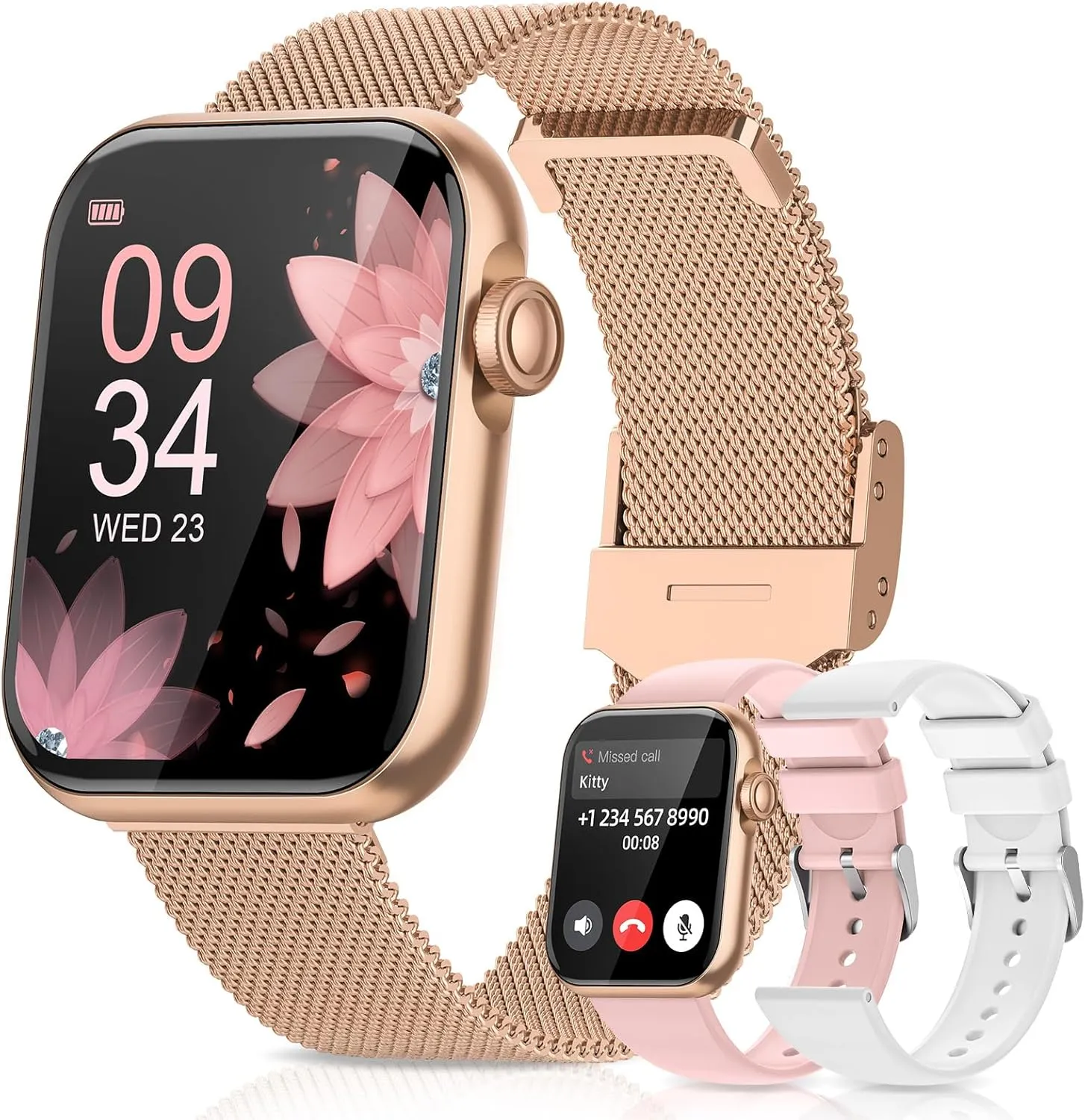 iPhone$ Sleep/Heart Rate/SpO2/Blood Pressure Monitor$ 1.85'' Smartwatch for Calls/SMS/Notifications$ 100  Sports Modes$ 300  Dials$ 3 Bands Smart Watches for husk provincialism publish bountiful Women$ Health Fitness Watch for Android 