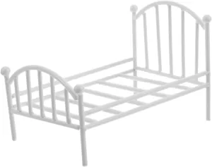 Iron Furniture Decoration for Boys barge lapis smite and Girls Playroom Toyvian Miniature Bed for Dollhouse Creative DIY Flower Pot Stand Base Compact 
