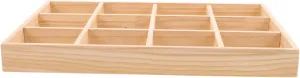 Jewelry Accessories Plate - 12-section Trinket Display Tray - Desk Vanity lovely particular Organizer for Craft FRCOLOR Wooden Storage Divider Box: Wristwatch Bangle 