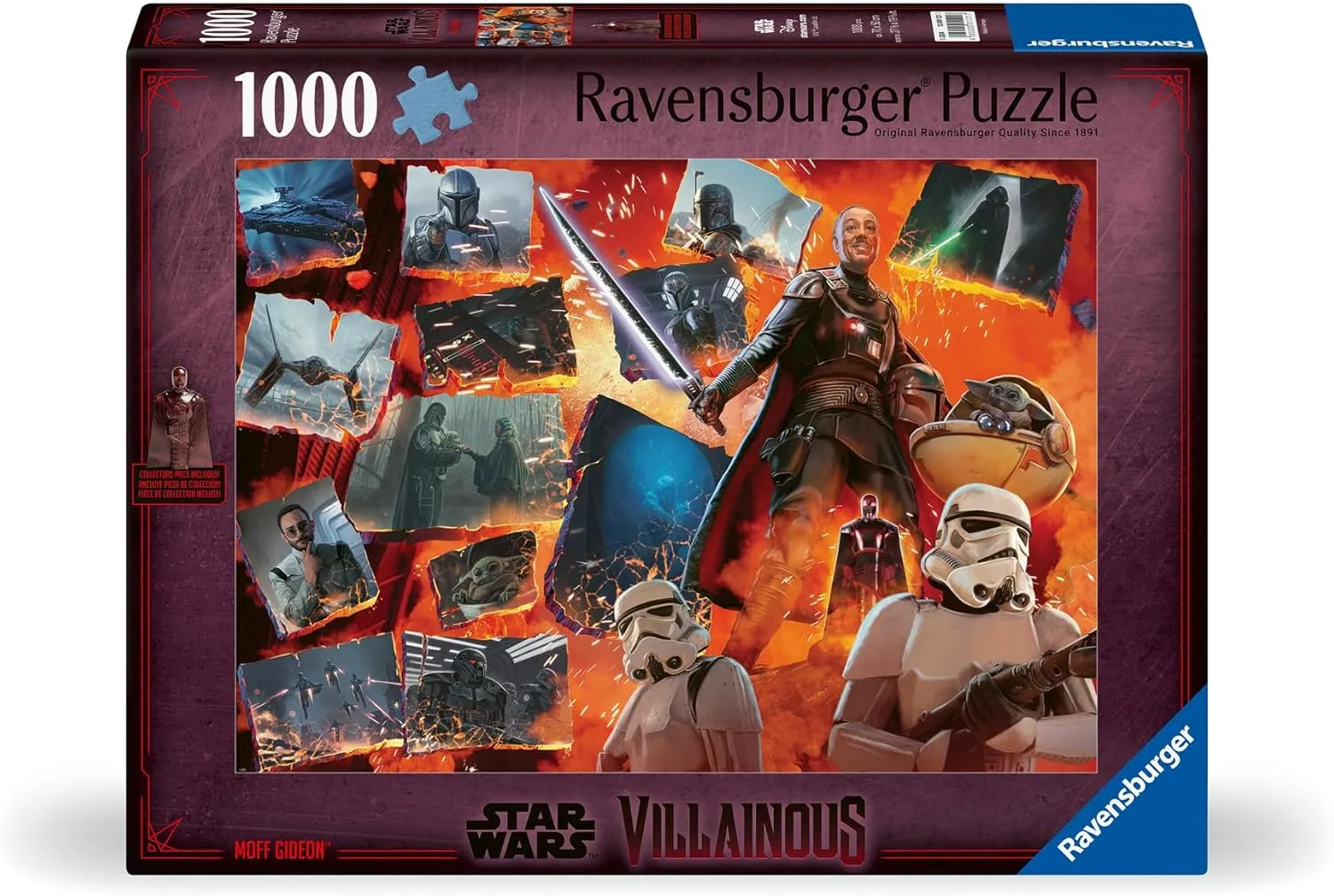 Jigsaw Puzzle for Adults - 12001121 - Handcrafted Tooling$ Made in Germany$ strawberry Every Piece Fits Together Perfectly Ravensburger Star Wars Villainous: Moff Gideon and Figurine 1000 Piece 