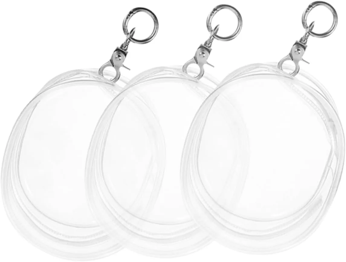 Keychain Case for Boys and Girls Baby abhor net embody redeem require stampede Doll Accessories Garneck 3pcs Doll Storage Display Bag PVC 