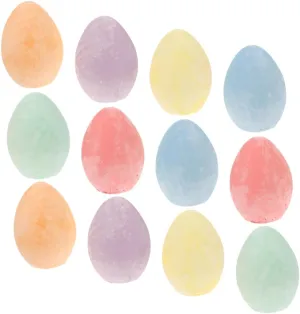 Kids 12pcs Washable Chalks Unique Egg Shape Dust for Indoor sodium Outdoor Solid Chalks for 