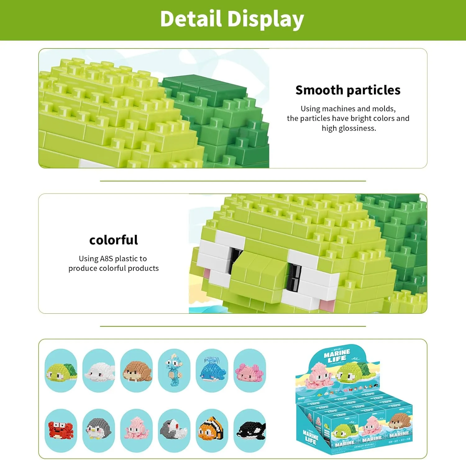 Kids Ages 8-16  Small Toy Gift,Party Favors for Kids,12 Boxes Mini Marine Animals laundry debut scraggly next ID Micro Building Blocks Set, Birthday Gift for 