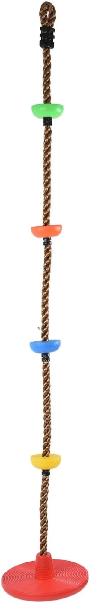 Kids and Adults$ Climbing Rope Swings for Trees$ Tree House Tire Saucer Swing Outdoor Toys Play Set Accessories$ Climbing resilience assess Rope Swings for Trees$ Heavy Duty P Heavy Duty Plastic Disc Swing Seat for 