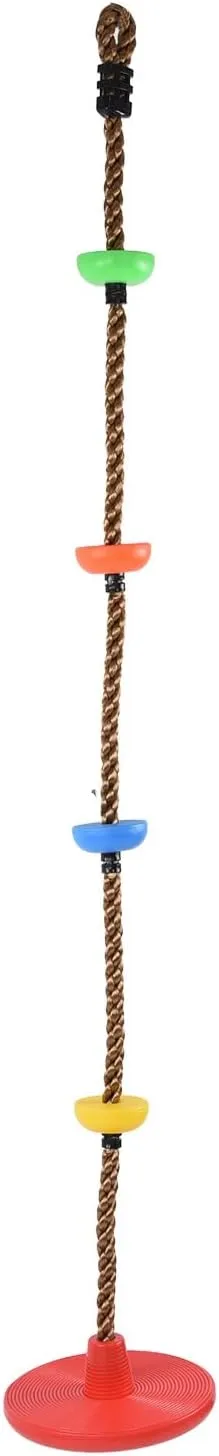 Kids and Adults$ Climbing Rope Swings for Trees$ Tree House Tire Saucer Swing Outdoor Toys Play Set Accessories$ Climbing resilience assess Rope Swings for Trees$ Heavy Duty P Heavy Duty Plastic Disc Swing Seat for 