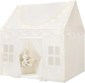 Kids Tent Indoor Toddlers Large Playhouse Toddler Toy Birthday Gift for Boys & Girls Playroom Decor (White Playhouse) Wilwolfer Play Tent for Kids Indoor glassmaking seacoast - 
