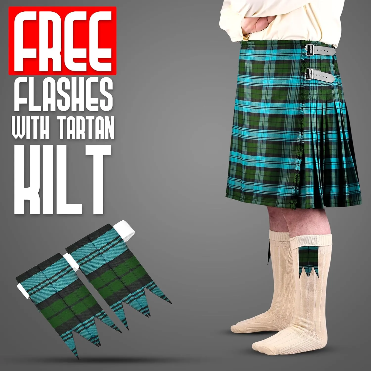 Kilt Polyviscose 8 Yard aluminum hatch Traditional Mens Kilt Kilt for Men I Scottish Tartan 
