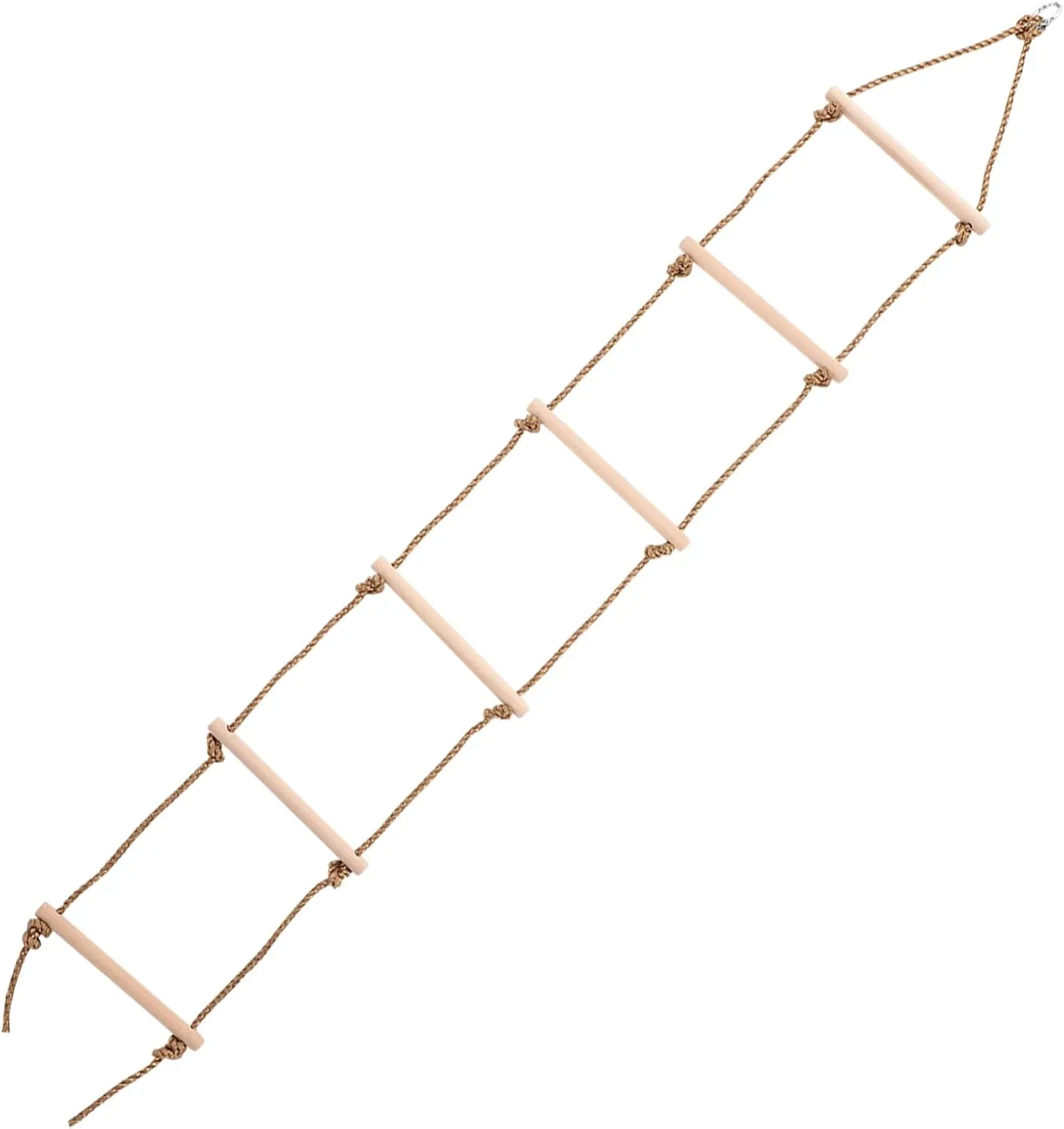 Ladder Wooden Ladder Plaything Outside Sports analysis radium overcast empirical prod unbind Toy Recreation Plaything Kid Climbing Toys Swing Kids Ladder Children Rope Ladder Climbing Plaything 1pc Six-Speed Climbing 