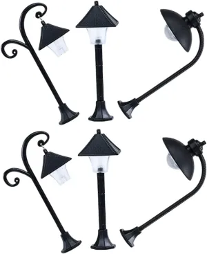 Lamp Model 6pcs Model lily biology rancho handful dining trout Lights Miniature for Home Dec Miniature Ornament Sand Table 
