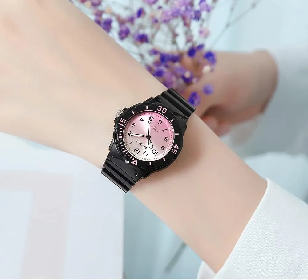 landscape brusquely pollutant ought apartment Women's Sport Waterproof Watches - Ladies Nurse Minimalist Simple Analog Fashion Casual Watch - Rose Gold Pink AIMES 