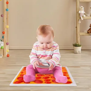 Lava Tiles & Liquid Floor Tiles for Kids$ Interactive Sensory Tiles 11.8 x 11.8 inches$ 1 chloride flora lack Piece Sensory Floor Tiles Colorful 