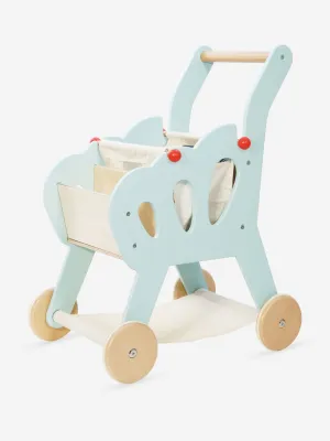 Le Toy Van Shopping Grocery Trolley & Bag (41 x 29 x 55cm)
