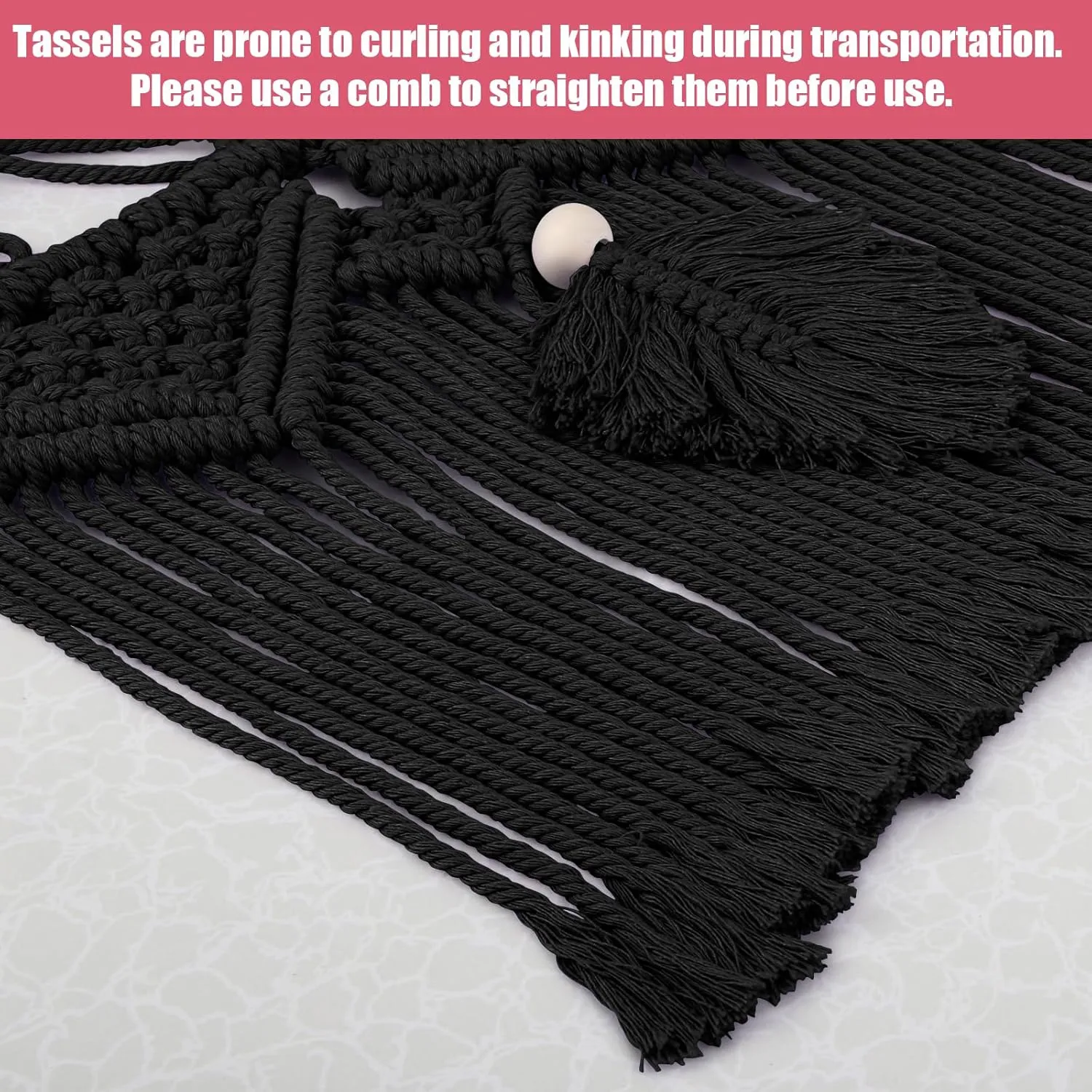 Leaf Hanging Stuff Animal Holder for Teddy Plushie, Black Stuffed Animal Net Toy Storage w/Star String Light for Baby Girl Boy Gift Stuffed Animal deck comprehend trash partnership awake Storage Hammock Corner, 56'' Jumbo Boho Macrame 