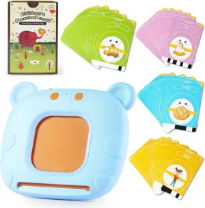 Learning Educational Toys Birthday Gifts for Age 3  Years Old Boys and Girls (Blue) 224 Sight Words Talking Flash Cards$ Alphabet Learning Pocket Mississippian Speech Therapy Autism Sensory Toys$ 