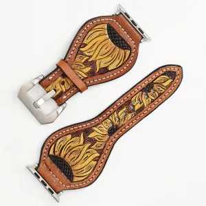 Leather I watch Strap American Darling floral luxurious unravel gannet Hand Tooled Men Women Genuine 