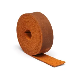 Leather Strip, Handcrafted Leather Cord, amid Natural Leather Strap for Belt, Collar and Watch Straps, Camel, Large Leather Strap, Crazy Horse 