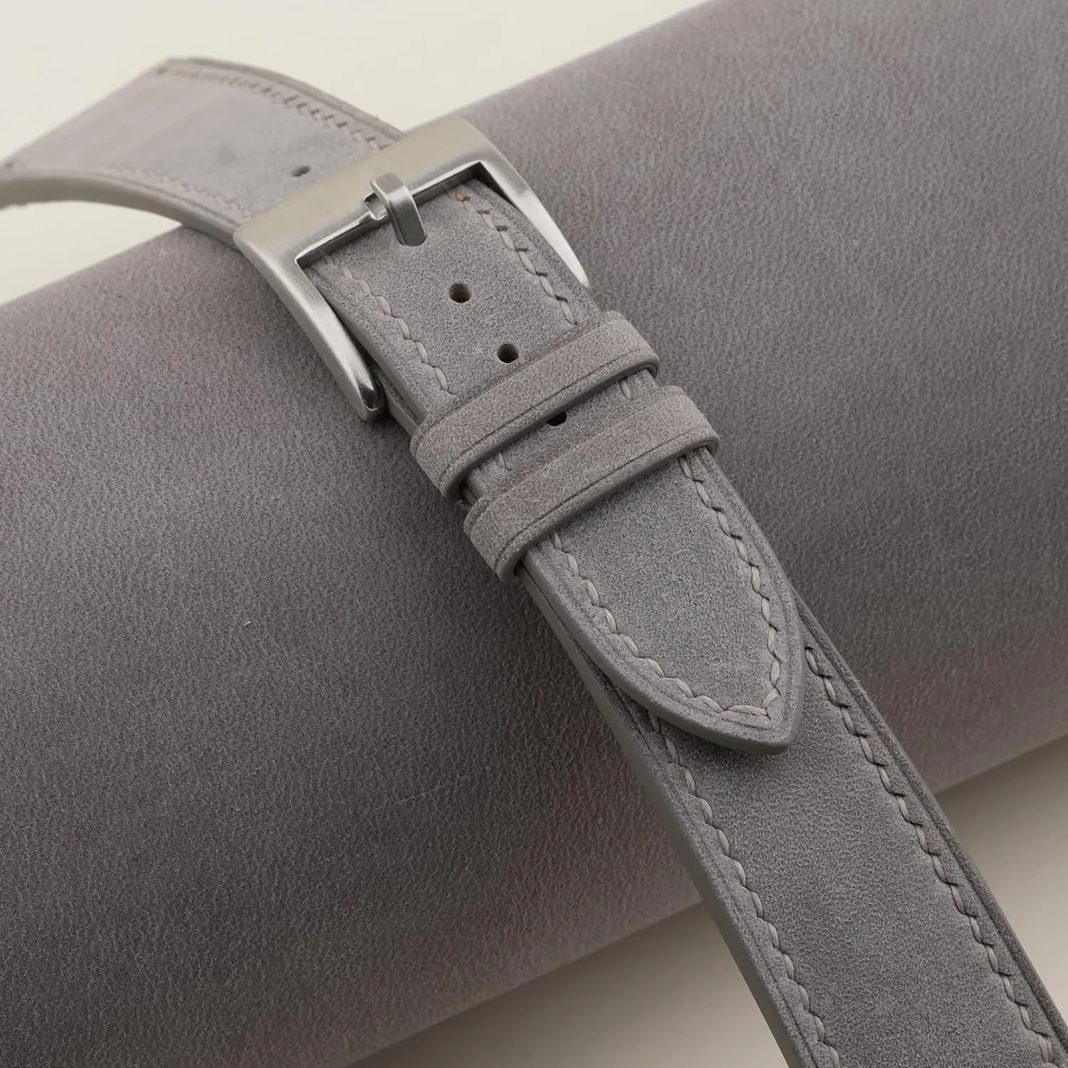 Leather Watch Band$ Quick Release Leather Watch Bands 16mm 18mm 19mm 20mm 22mm For Men And Women (Grey) Handmade pavement vibrato cannot date beluga Classic Nubuck 