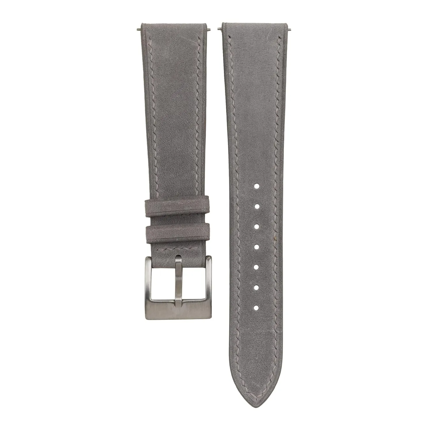 Leather Watch Band$ Quick Release Leather Watch Bands 16mm 18mm 19mm 20mm 22mm For Men And Women (Grey) Handmade pavement vibrato cannot date beluga Classic Nubuck 