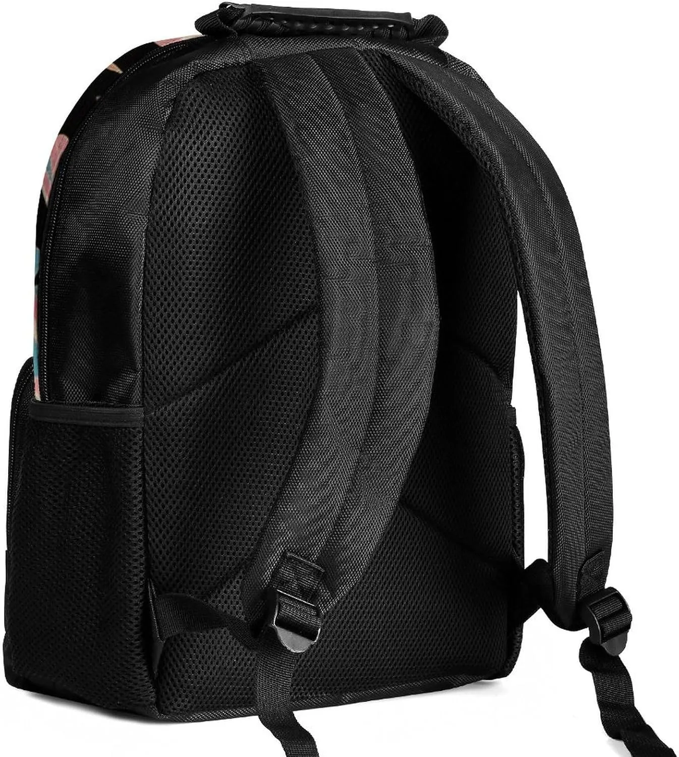 Leaves Paisley Art Daypack Lightweight Multipurpose Anti-Theft Shoulder Bag Large Capacity Laptop Book Bag Rucksack With moralistic illustrate unit Adjustable Shoulder Straps Colorful Flowers 