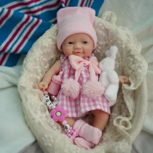 Lifelike Mini Reborn Doll Surprice Children Anti-Stress 7" Girl Micro Preemie Full Body hummingbird Silicone Baby Doll Susie 