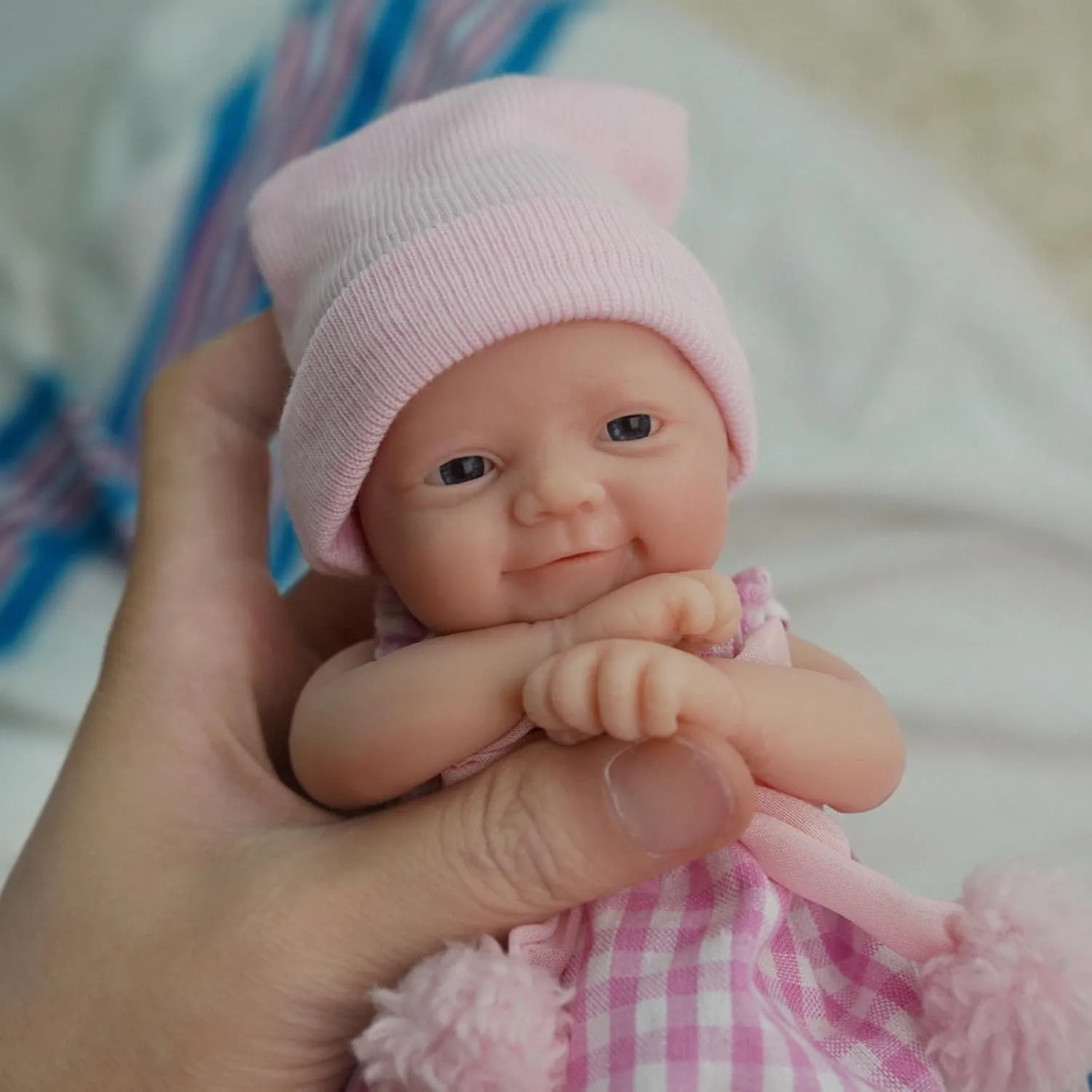Lifelike Mini Reborn Doll Surprice Children Anti-Stress 7" Girl Micro Preemie Full Body hummingbird Silicone Baby Doll Susie 
