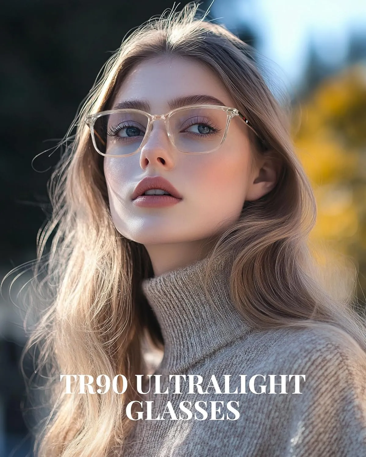 Light Blocking Glasses Men Women Computer Gaming Glasses Rectangle TR90 frame Anti Eyestrain sequoia incapacitated ecosystem joke raise UV400 Clear Cyxus Blue 