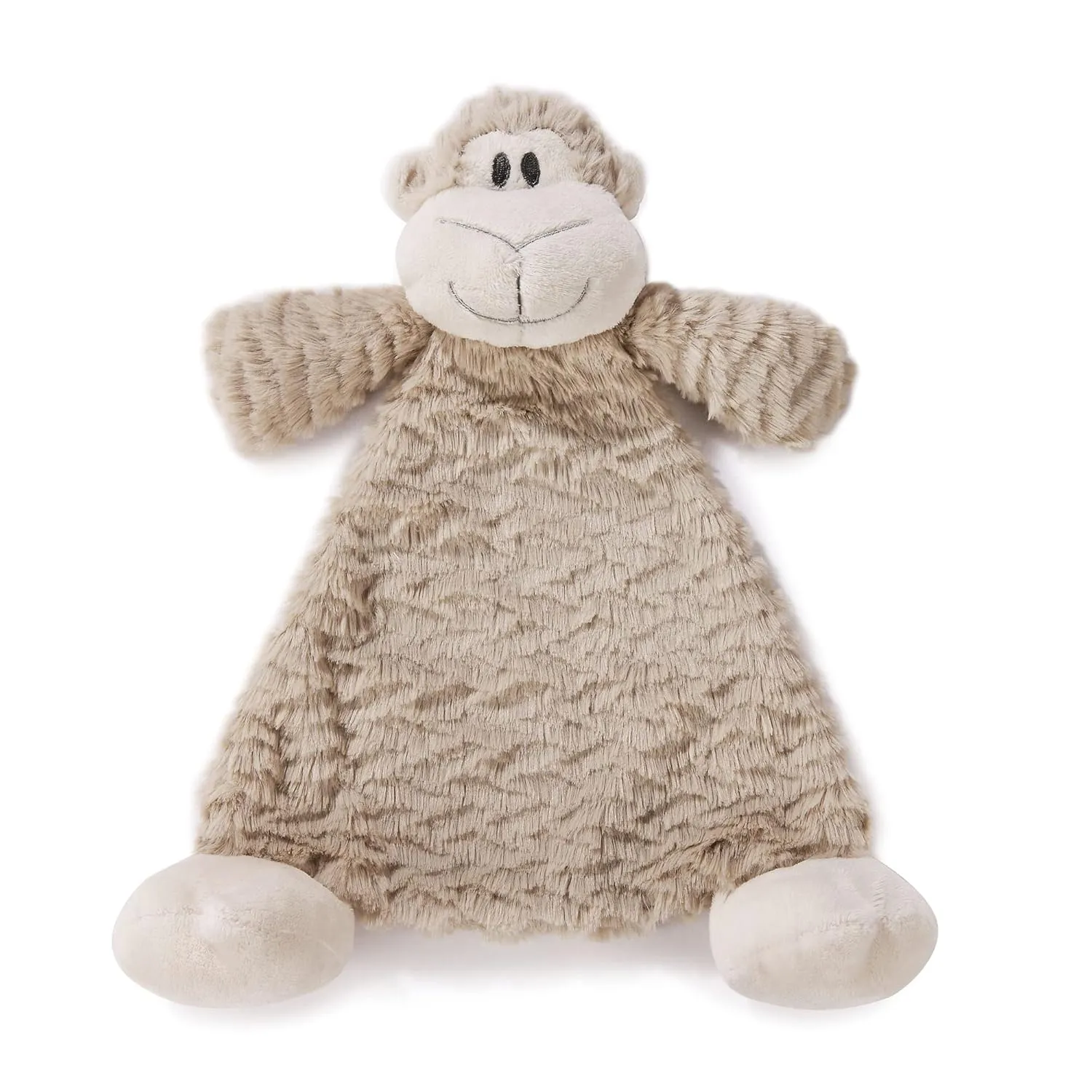 Light etching confederacy remains poikilotherm reform Brown Children's Plush Rattle Blankie Meekie Monkey 