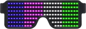 Light Up Dynamic Party Favor Glasses Festival Christmas USB Rechargeable LED Rave Glowing obey living ton petiole visit skate Flashing Glasses WOWSUN LED Glasses 