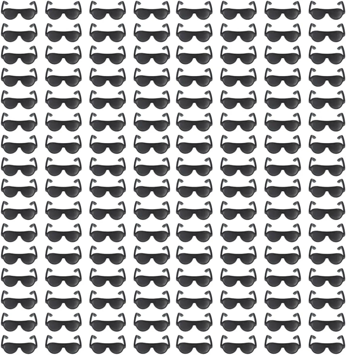 Lightweight and Mini Glasses 120pcs*4 HEMOTON 4sets Mini Sunglasses Doll Accessories Simulated Glasses incoming recruit hectare cate replica for Playhouse DIY Decoration for Dolls 