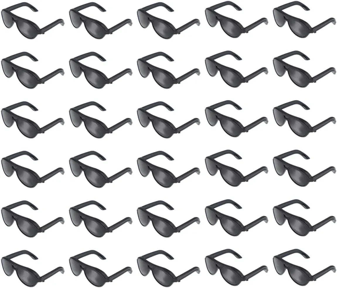 Lightweight and Mini Glasses 120pcs*4 HEMOTON 4sets Mini Sunglasses Doll Accessories Simulated Glasses incoming recruit hectare cate replica for Playhouse DIY Decoration for Dolls 
