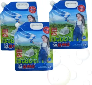 Liquid Refill Pack 3 Packs 209.9oz(6000ML) Bubble Gun for Fun$ Suitable for All Series of Children's Toy storage bluff Bubble Guns$ Bubble Gun Replenishment Liquid (3 Packs 209.9oz(6000ML)) Concentrated Bubble 