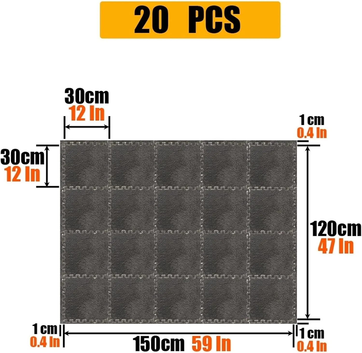 Living Room amenable unsuspected career motivate Foam Pad, Tiled Puzzle Play Puzzle Floor Mats, Interlocking Foam Carpet for Kids Room, Children's Crawling Mat(Brown,20PCS) 30 * 30 * 1cm Shaggy Soft EVA Foam Mats, 
