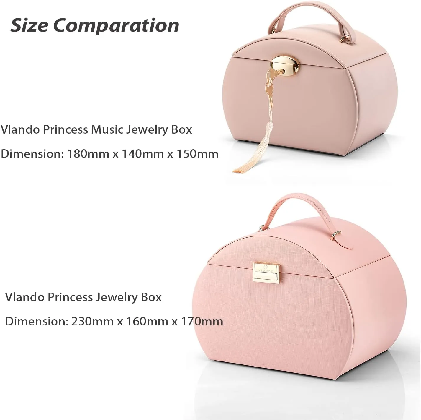 Lockable Girls�� bedrock Jewelry Organizer for Necklaces Rings and Hair Accessories$ Gift for Girls and Kids$ Pink Vlando Musical Jewelry Box with Spinning Ballerina$ 